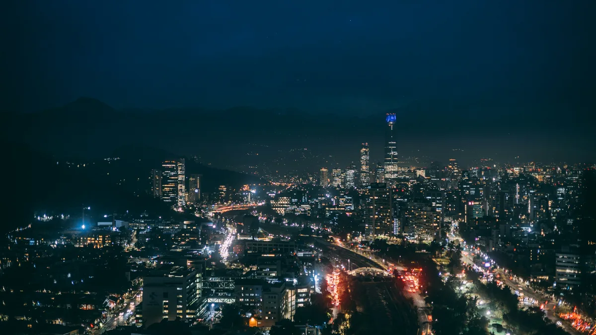 Santiago de Chile de noche